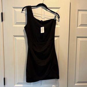 Windsor Black One-Shoulder Dress